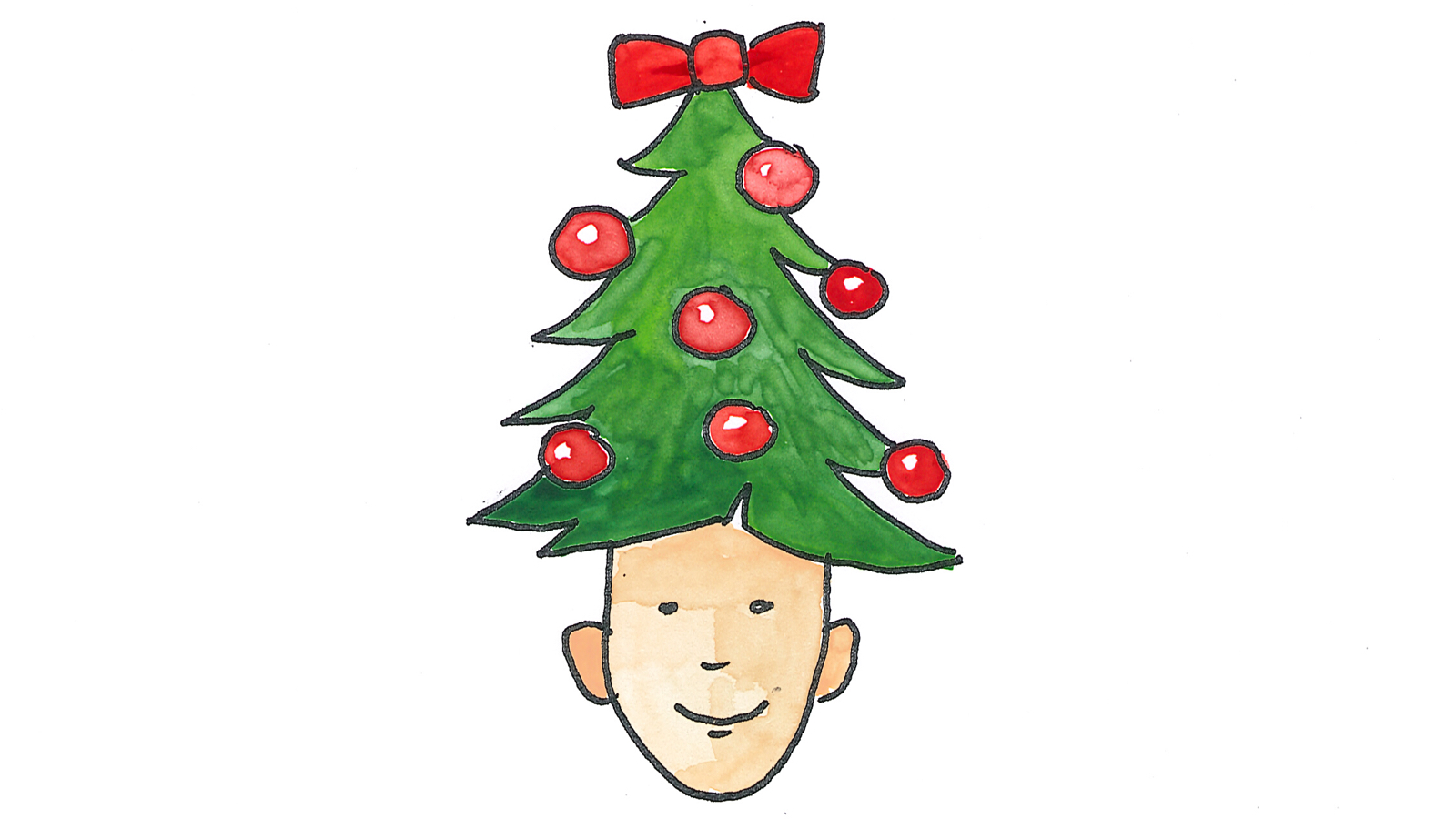Von Geburt an einen Baum auf dem Kopf: Neue Möglichkeiten für Weihnachtsdeko.